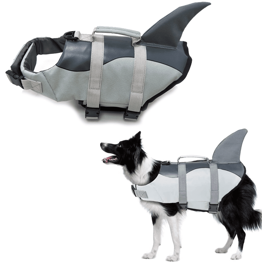 Dog Life Jacket Mermaid, Ripstop Dog Life Vests with Rescue Handle, Pet