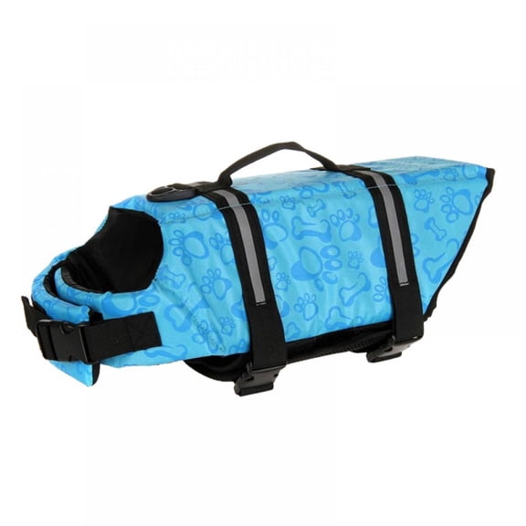Dog Life Jacket - Reflective Lifesaver with Rescue Handle, Adjustable Floating Life Vest for Swimming and Boating