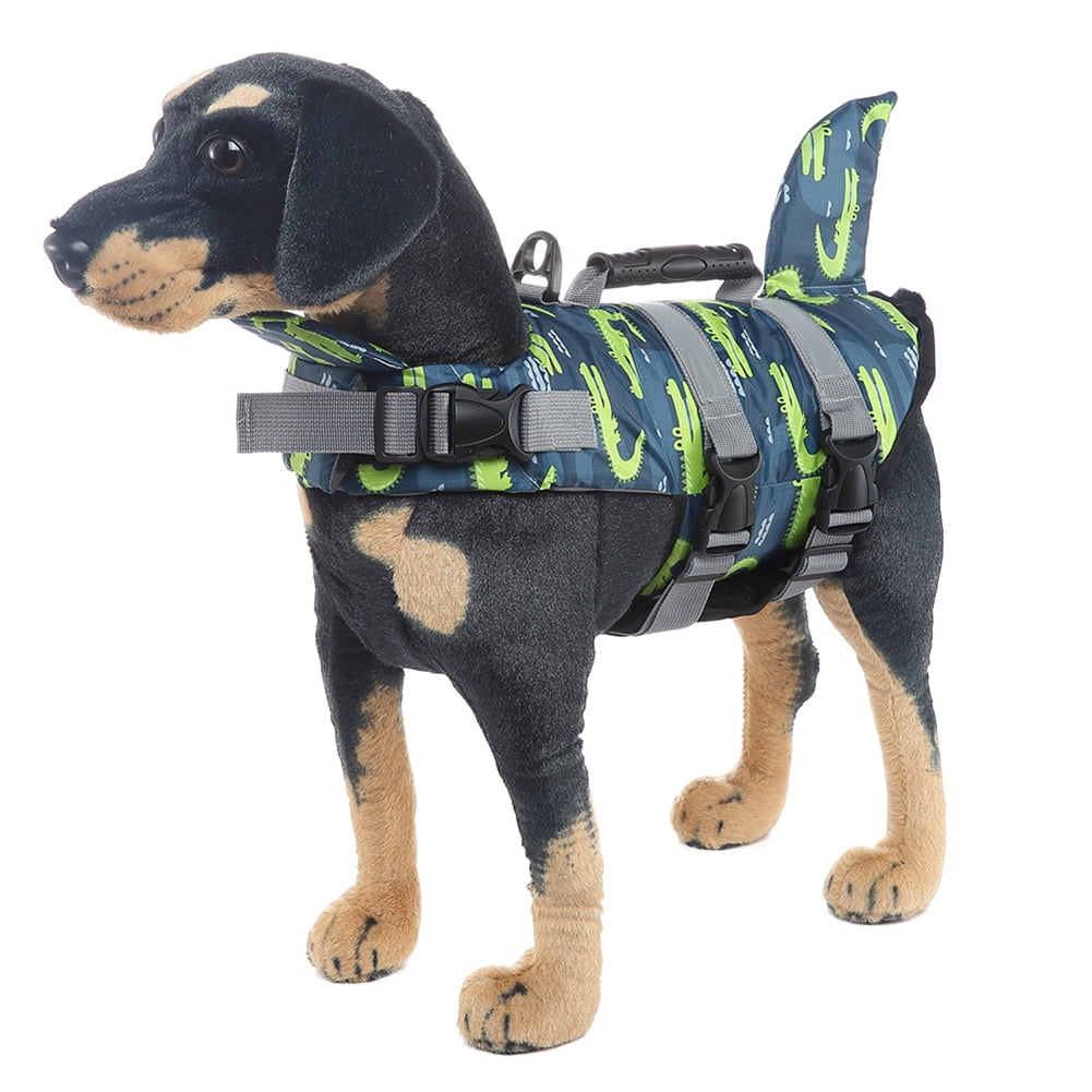 Dog Life Jacket with Reflective Stripes, Adjustable High Visibility Dog