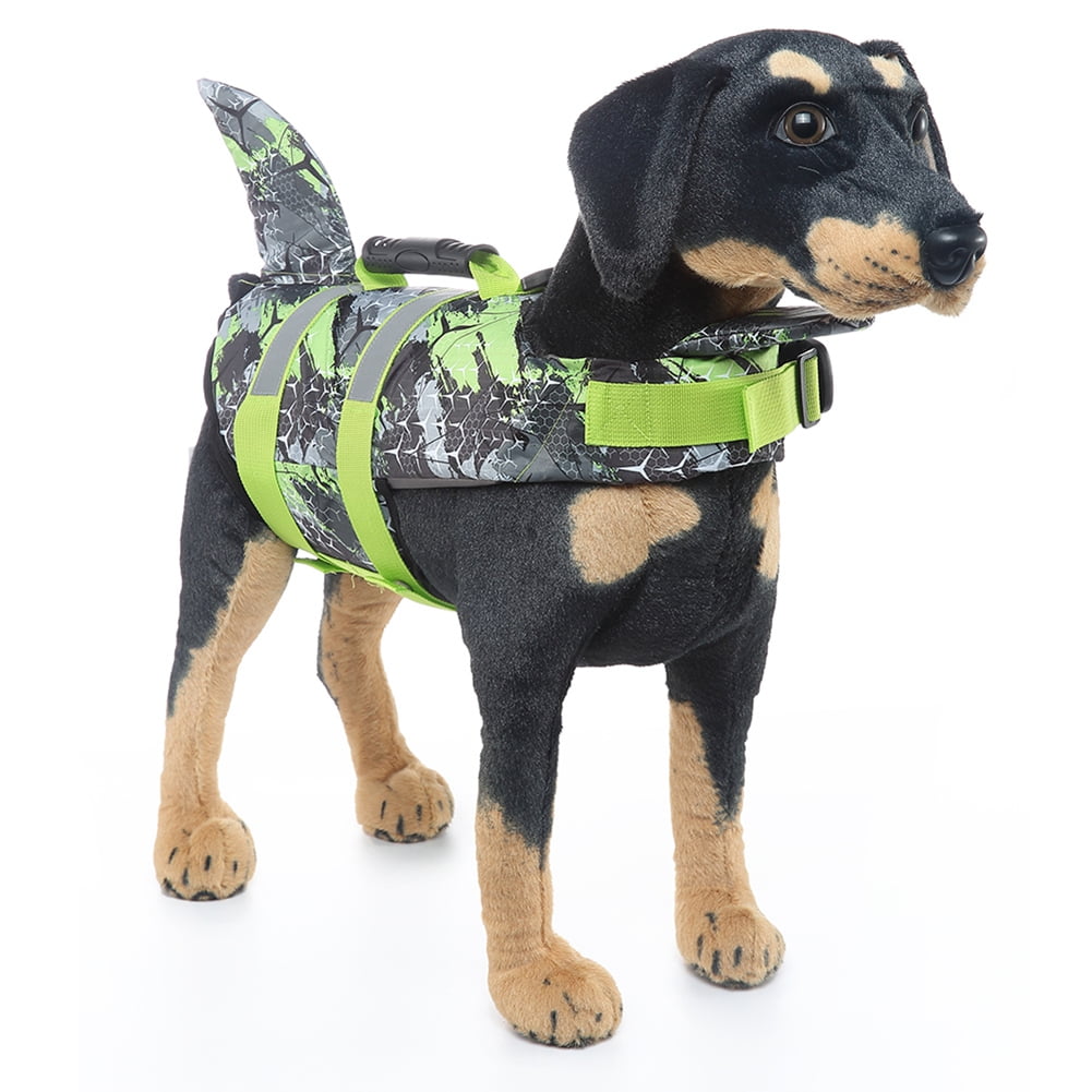Dog Life Jacket Shark Life Vest for Dogs, Safety Lifesaver with High Buoyancy and Lift Handle