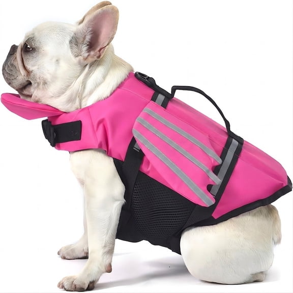 Dog Life Jacket with Chin Float, Front Float Vest with Chin Support for Swimming, Pool & Boating
