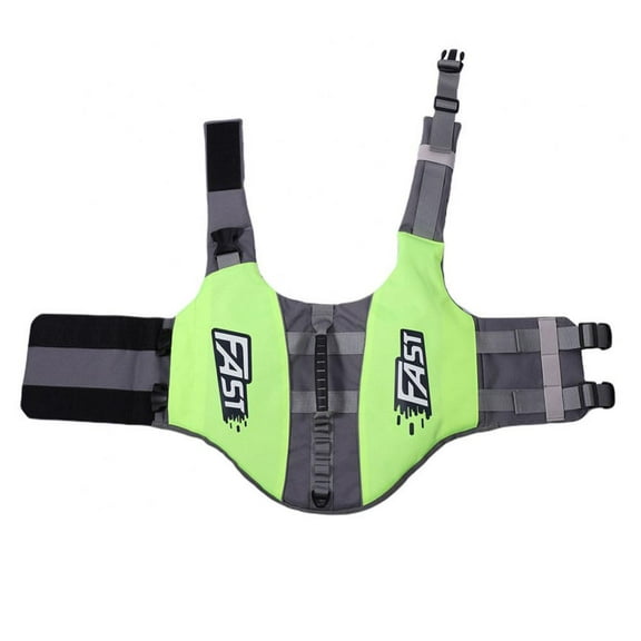 Dog Life Jacket with Reflective Stripes, Adjustable Dog Lifesaver Pet Life Preserver with High Buoyancy Swimsuit for Small Medium and Large Dogs