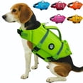 thumbnail image 1 of Dog Life Vest Dog Swim Vest, Life Jacket with Chin Float & Handle for Swimming & Boating, High Visibility Adjustable for Doggy Cat Puppy, 1 of 5