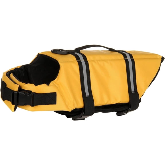 Dog Lifesaver with Blue Bone Apparel & Accessories Pattern Reflective Dog Swimsuit Preserver with High Buoyancy for Doggie