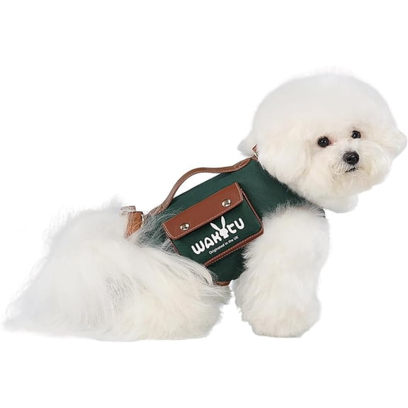 Dog Lift Harness Dog Carrier VES Harness Adjustable Leash with Small Puppy Treat Bag