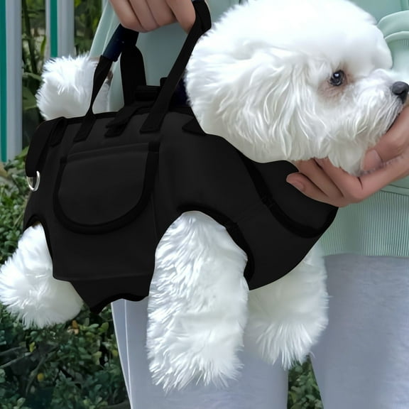 Dog Lift Harness Dog Full Body Lift Harness for Small Medium Dogs,Crossbody Pet Carrier Harness for Outdoor,Adjustable Breathable Vest Straps with Front Leg Support and Hind Leg Support