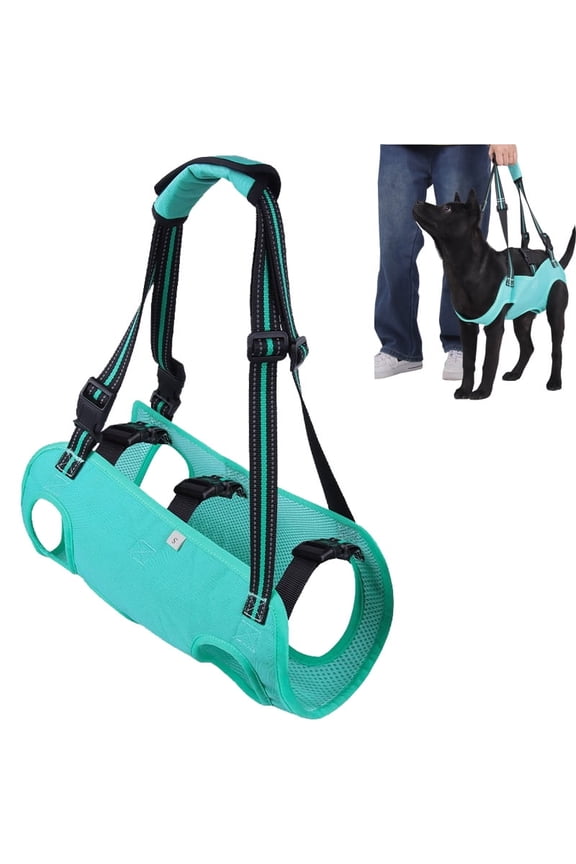 Dog Lift Harness, Emergency Backpack Pet Legs Support & Rehabilitation Sling Carrier, Adjustable Lifting Straps Carrier for Senior Elderly Dogs Joint Injuries Arthritis