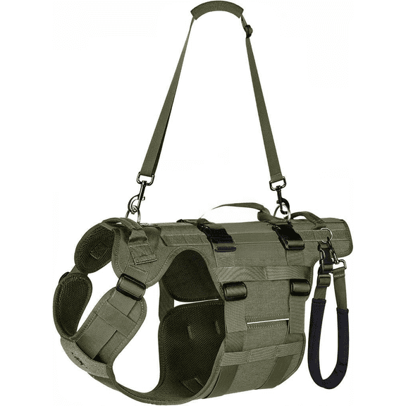 Dog Lift Harness for Large Dogs with Hip Support and Full Body Handles Green Large
