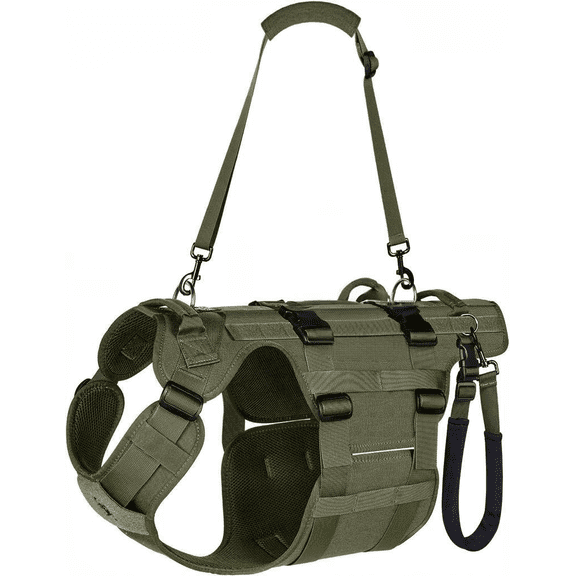 Dog Lift Harness with Handles for Large Dogs Hip Support Brace Full Body Mobility Assistance Vest Green Small