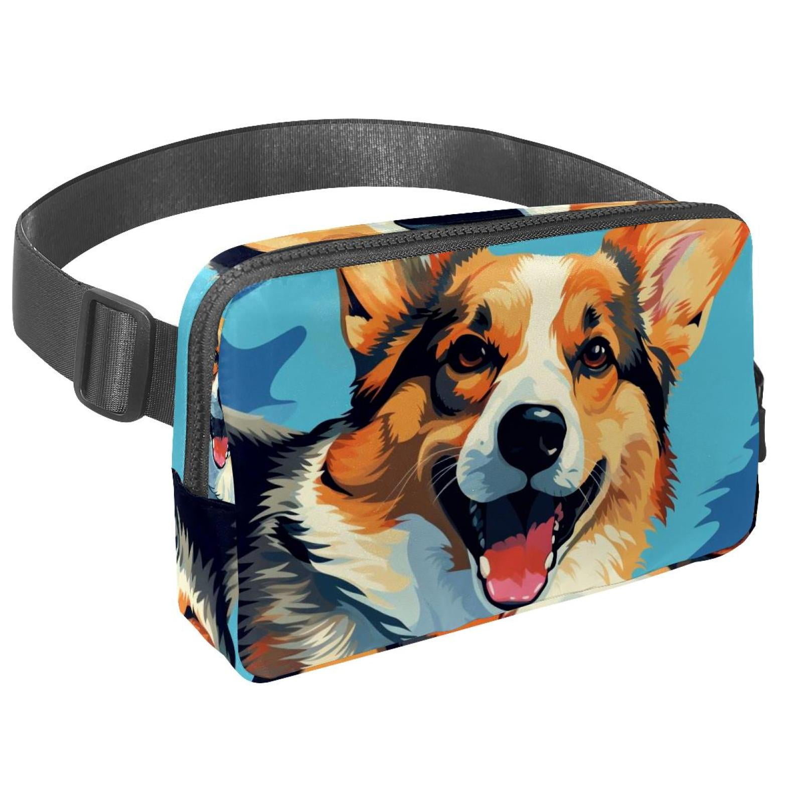 Dog Lightweight Adjustable Running Belt Bag Fanny Pack Waist Pack with Extension Strap Unisex
