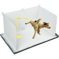 thumbnail image 1 of Dog Litter Box with High Walls,Indoor Dog Potty for Small to Medium Dogs Like Corgie French Bulldog,etc.No Spill Silicone Pee Pad Holder Tray for Dogs Work with Most Training Pads and Easy to Clean., 1 of 16