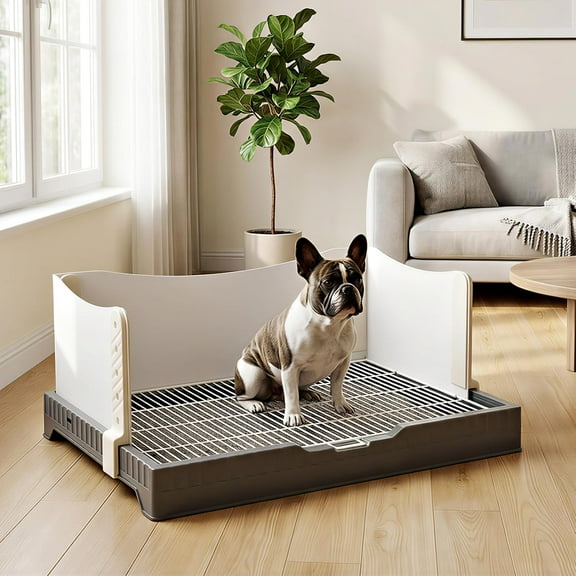 Dog Litter Box with High Pee Walls,30" x 22" Indoor Puppy Pee Pad Holder,Protection Wall Every Side for No Leak, Spill, Accident