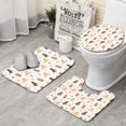 thumbnail image 1 of Dog Love Rainbow Bathroom Rugs Sets 3 Piece,Toilet Cover Set,Absorbent Non Slip Bathroom Mats Sets with U-Shaped Contour Rug Toilet Rug Set, 1 of 5