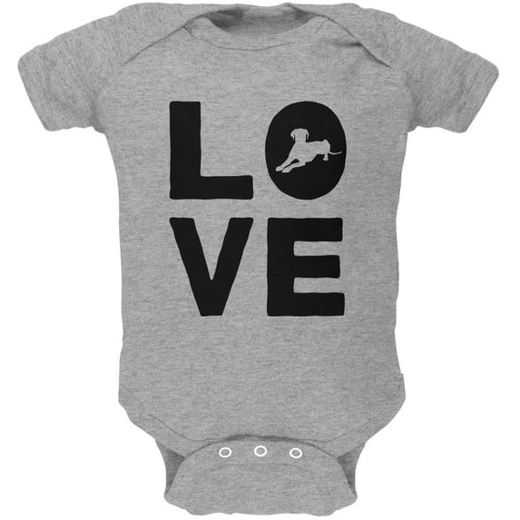 Dog Love Series Soft Baby One Piece Heather 18-24 M
