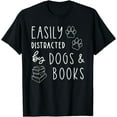 thumbnail image 1 of Dog Lover, Book Lover, Reading, Loves To Read, Funny Dog T-Shirt, 1 of 4