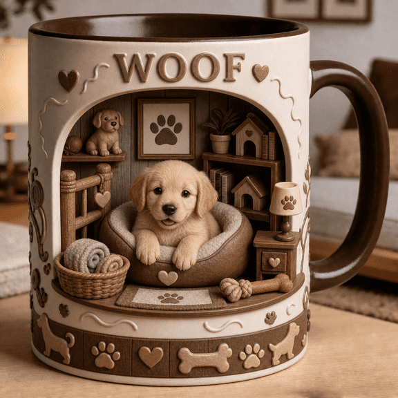 Dog Lover Coffee Mug Personalized Pet Parent Gift Cute Puppy Cup