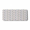 thumbnail image 1 of Dog Lover Computer Mouse Pad, Continuous Pattern of Hand Drawn Like Dog Faces with Large Eyes Art, Rectangle Non-Slip Rubber Mousepad X-Large, 35" x 15", White and Multicolor, by Ambesonne, 1 of 2