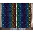 thumbnail image 1 of Ambesonne Dog Lover Curtains 2 Panel Set, Paw Print Design, 108" x 63", Multicolor, 1 of 3