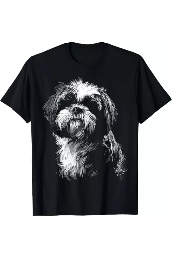 Dog Lover Cute Animal Pet Art Graphic Shih Tzu T-Shirt Unisex S-5XL Hot Trending Shirt, Vintage Birthday Gift