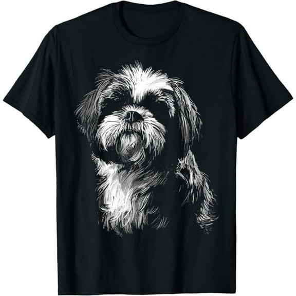Dog Lover Cute Animal Pet Art Graphic Shih Tzu T-Shirt, Unisex Tees
