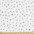 thumbnail image 1 of Ambesonne Dog Lover Fabric by the Yard Upholstery, Animal Foot Prints, 5 Yards, Grey White, 1 of 4