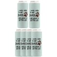 thumbnail image 1 of Dog Lover Gifts For Women I Work Hard So My Boxer Can Have A Better Life Paw Print 6-Pack Ultra Slim Can Drink Sleeves, 1 of 8