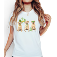 thumbnail image 1 of Dog Lover Labrador Graphic Tees Print White Vacation S-5XL Womens Cute Puppy Green Casual Loose Tops, 1 of 5