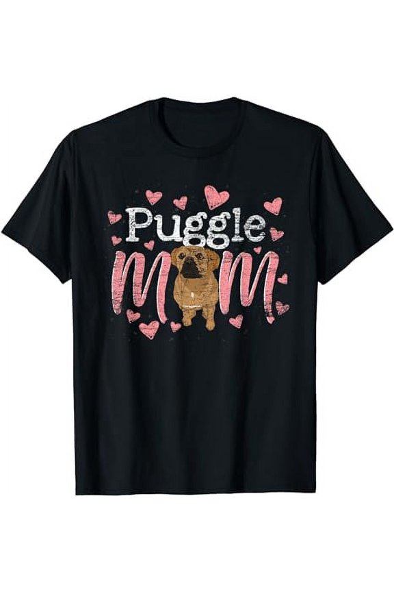 Dog Lover Mothers Day Animal Puggle Mom Dog Owner Puggle T-Shirt