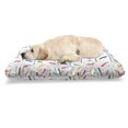 thumbnail image 1 of Dog Lover Pet Bed, Dachshund Cartoon Doodles with Various Stances Pointing Smelling Running Standing, Resistant Pad for Dogs and Cats Cushion with Removable Cover, 24" x 39", Multicolor, by Ambesonne, 1 of 4