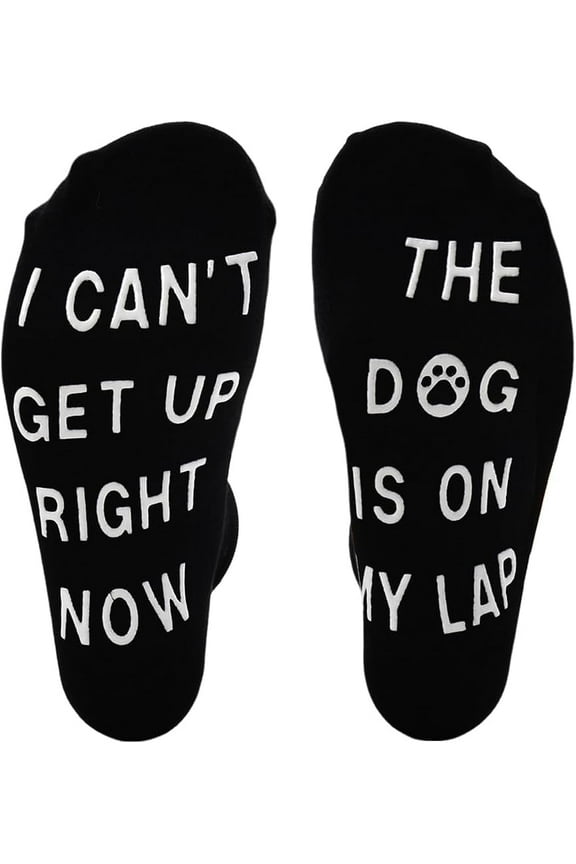 Dog Lover Socks Gifts for Women Men Funny Novelty Socks for Dog Mom Dad Birthday Valentines Gifts for Boyfriend Girlfriend Animal Lover Black Socks Gifts for Dog Owners Pet Lover Gifts