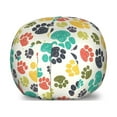 thumbnail image 1 of Dog Lover Storage Toy Bag Chair, Hand Drawn Paw Print Doodles Circular Pattern Drawing Style Animal, Stuffed Animal Organizer Washable Bag, Large Size, Multicolor, by Ambesonne, 1 of 3