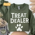thumbnail image 1 of Dog Lover Sweatshirt, Treat Dealer Dog Sweater, Dog Mom , Dog Mom Sweatshirt, Dog Crewneck, For Dog Lover, Dog Shirt Sweatshirt All Size S-5XL, 1 of 5