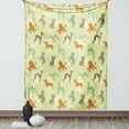 thumbnail image 1 of Dog Lover Tapestry, French Bulldog Greyhound Poodle Terrier Silhouette Pure Breed Animals Canine Type, Wall Hanging for Bedroom Living Room Dorm Decor, 40W X 60L Inches, Multicolor, by Ambesonne, 1 of 5