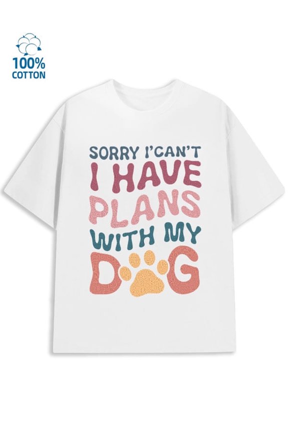 Dog Lover Tee for men animal 180G Cotton white sharks jungle Casual Unisex Shirt Printed tshirts Original Unisex Shirt Crewneck tshirts Retro Unisex Shirt Shor