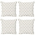 thumbnail image 1 of Dog Lover Throw Pillow Cushion Case Pack of 4, Repetitive Pattern of Cartoon Character Puppy and Paws, Modern Accent Double-Sided Print, 4 Sizes, Ecru Dark Sepia, by Ambesonne, 1 of 2