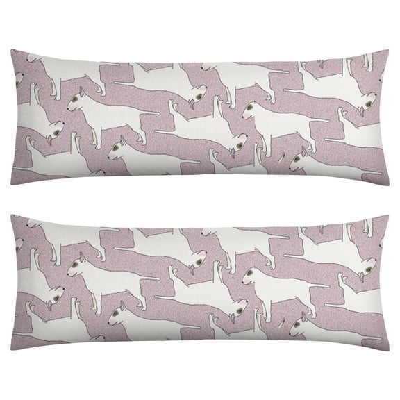 Dog Lover's Body Pillow Cover - Soft & Breathable, Hidden Zipper, 20"x54", Cute Puppy & Floral Print - Perfect Gift for Pet Lovers, Side Sleepers & Dog Themed Decor