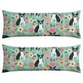 thumbnail image 1 of Dog Lover's Body Pillow Cover - Soft & Breathable, Hidden Zipper, 20"x54", Cute Puppy & Floral Print - Perfect Gift for Pet Lovers, Side Sleepers & Dog Themed Decor, 1 of 7