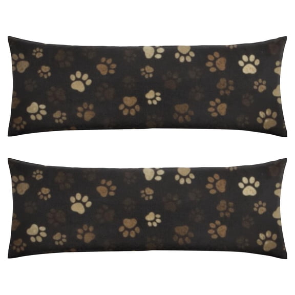 Dog Lover's Body Pillow Cover - Soft & Breathable, Hidden Zipper, 20"x54", Cute Puppy & Floral Print - Perfect Gift for Pet Lovers, Side Sleepers & Dog Themed Decor