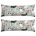 thumbnail image 1 of Dog Lover's Body Pillow Cover - Soft & Breathable, Hidden Zipper, 20"x54", Cute Puppy & Floral Print - Perfect Gift for Pet Lovers, Side Sleepers & Dog Themed Decor, 1 of 7