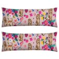 thumbnail image 1 of Dog Lover's Body Pillow Cover - Soft & Breathable, Hidden Zipper, 20"x54", Cute Puppy & Floral Print - Perfect Gift for Pet Lovers, Side Sleepers & Dog Themed Decor, 1 of 7