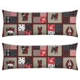 thumbnail image 1 of Dog Lover's Body Pillow Cover - Soft & Breathable, Hidden Zipper, 20"x54", Cute Puppy & Floral Print - Perfect Gift for Pet Lovers, Side Sleepers & Dog Themed Decor, 1 of 7
