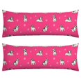 thumbnail image 1 of Dog Lover's Body Pillow Cover - Soft & Breathable, Hidden Zipper, 20"x54", Cute Puppy & Floral Print - Perfect Gift for Pet Lovers, Side Sleepers & Dog Themed Decor, 1 of 7