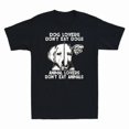 thumbnail image 1 of Dog Lovers Don't Eat Dogs Animal Lovers Don't Eat Animals Unisex T-Shirt, 1 of 2