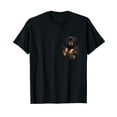 thumbnail image 1 of Dog Lovers Gifts Doberman In Pocket Funny Dog Face T-Shirt, 1 of 5