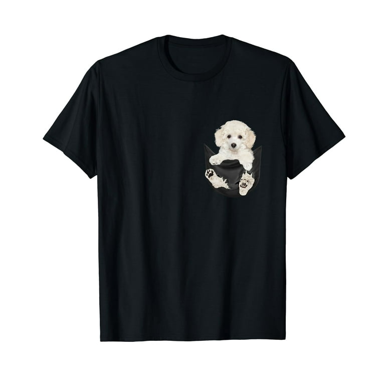 Poodle In Pocket Tee Shirts Poodle In Pocket Tee Shirts