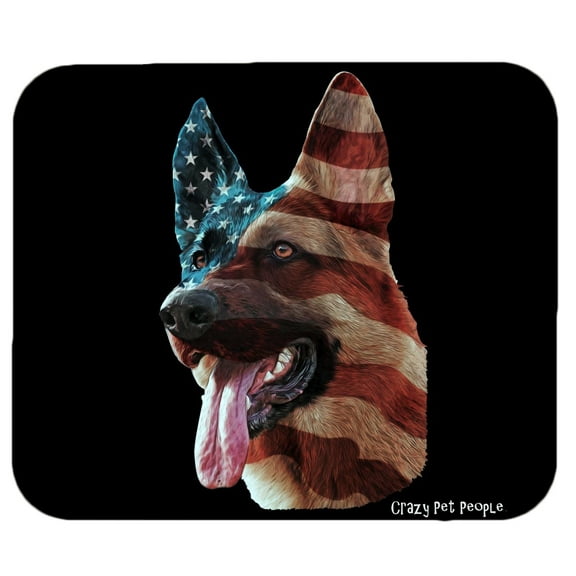 Dog Lovers Patriotic German Shepherd High Quality Mouse Pad