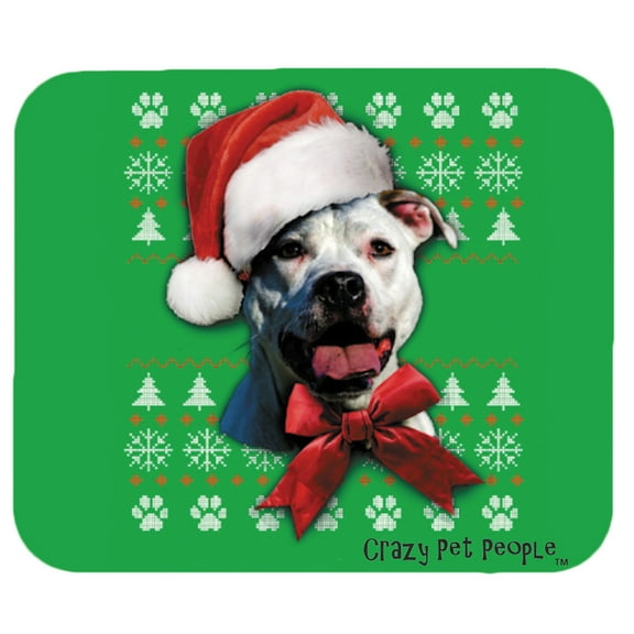 Dog Lovers Pitbull Ugly Sweater Christmas Design Mouse Pad