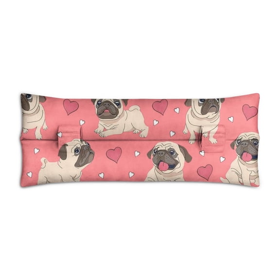 Dog Lovers Post Surgery Seatbelt Pillow - Soft Mastectomy Cushion for Car - Heart Surgery Recovery Pillow with Paw Print