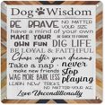 thumbnail image 1 of Dog Lovers Signs Rustic Dog Wisdom Be Brave No Matter Your Size Hanging Sign Decoration for Home Door Metal Tin Sign Wall Decor 8 * 8 in, 1 of 4