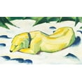 thumbnail image 1 of Dog Lying In The Snow-Marc - CANVAS OR FINE PRINT WALL ART, 1 of 1